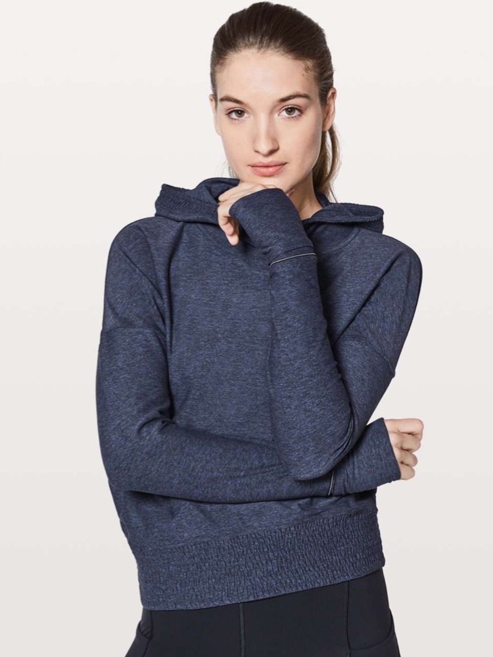 lululemon Lead The Pack Hoodie Heathered Stoney Grape Sz 4